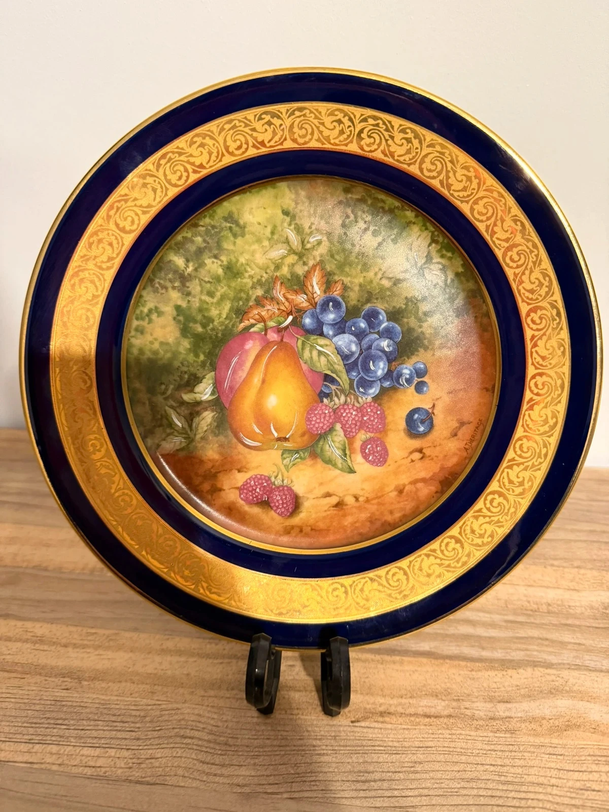assiette limoges bleu de four & or – collection n°101 – 130€ – photo 12